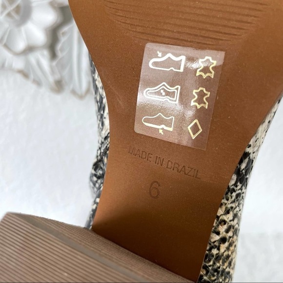 {Madewell} The Rosie Ankle Boot, Moonstone Snake Embossed Leather, Size 6, NWT - Picture 8 of 11